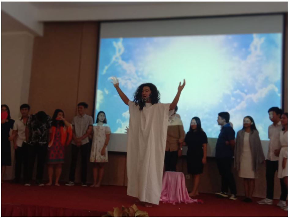 Visualisasi anak anak SMA Mardi Yuana Bogor pada event BKSN