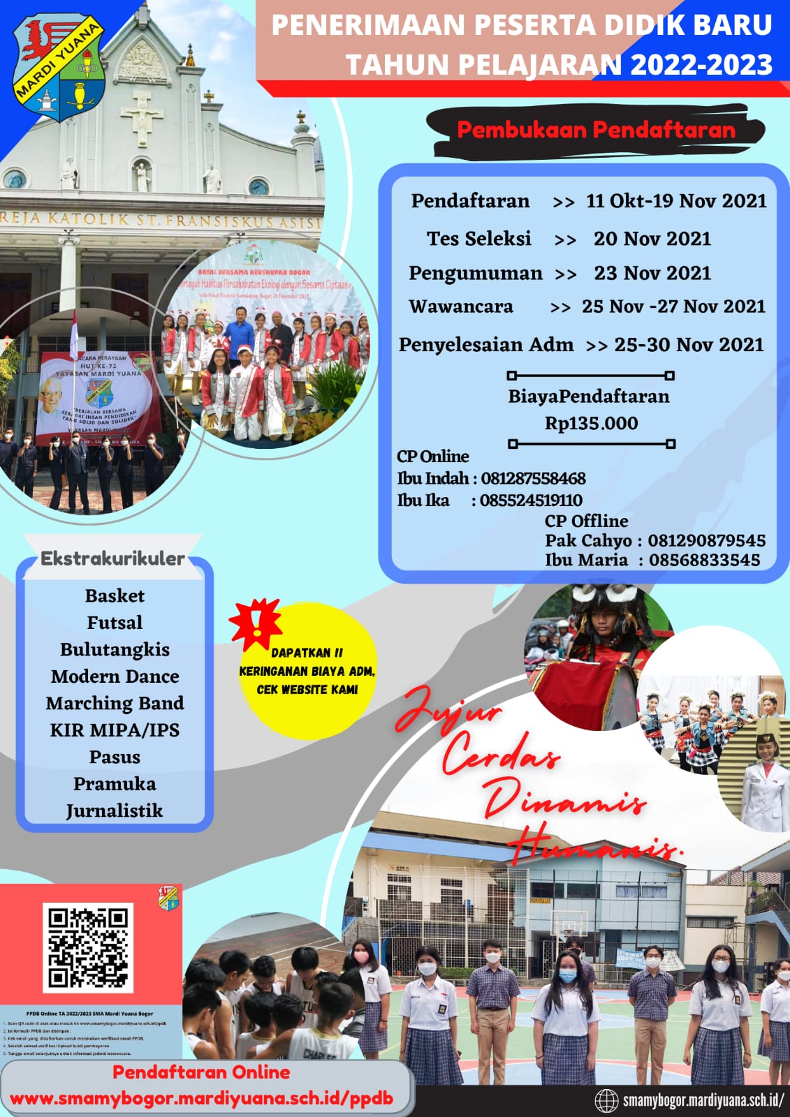 PPDB SMA MarDi Yuana Bogor Tahun Pelajaran 2022/2023