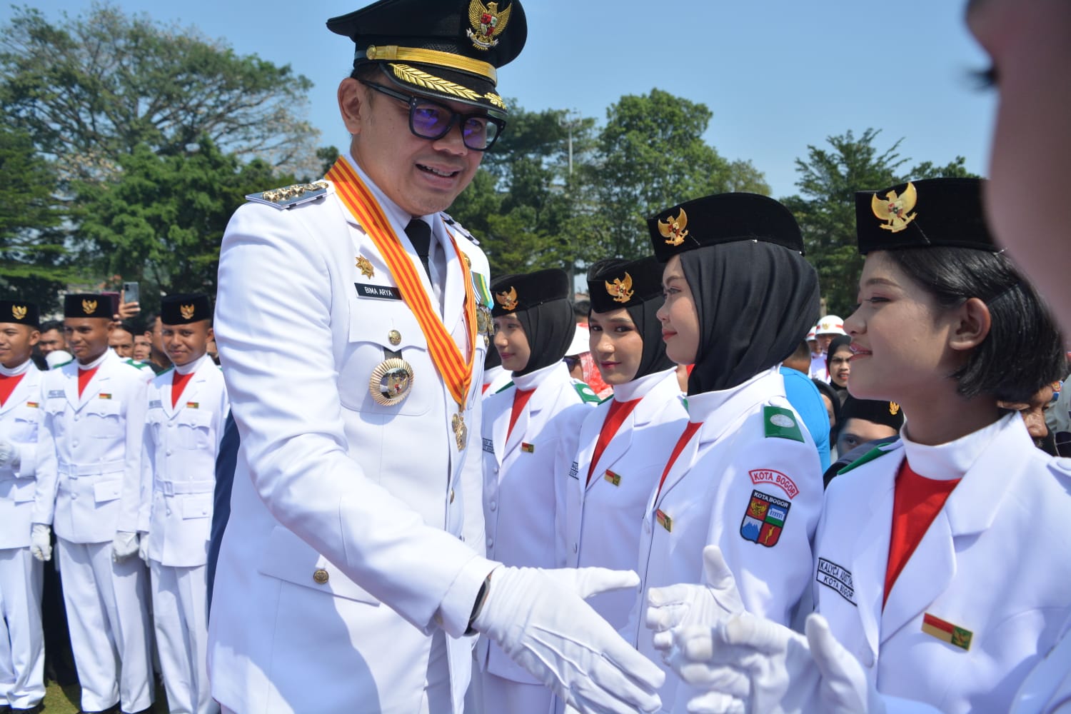 SISWI SMA Mardi Yuana Yang terpilih Paskibraka oleh Walikota Bogor