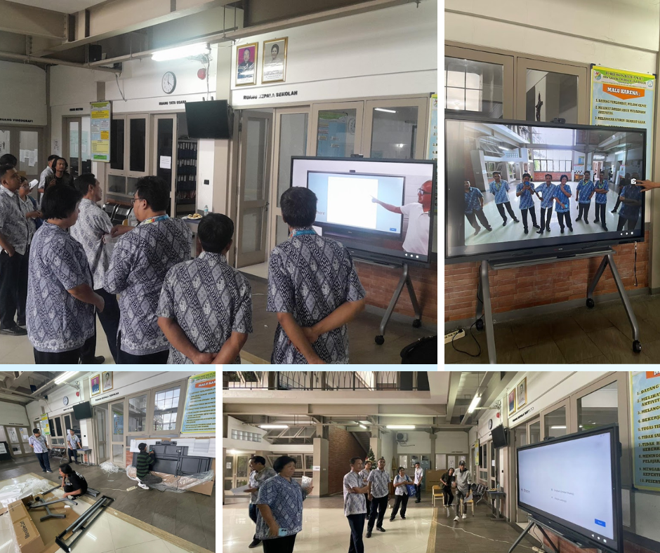 Penerimaan Bantuan Smart TV untuk Sarana Pembelajaran