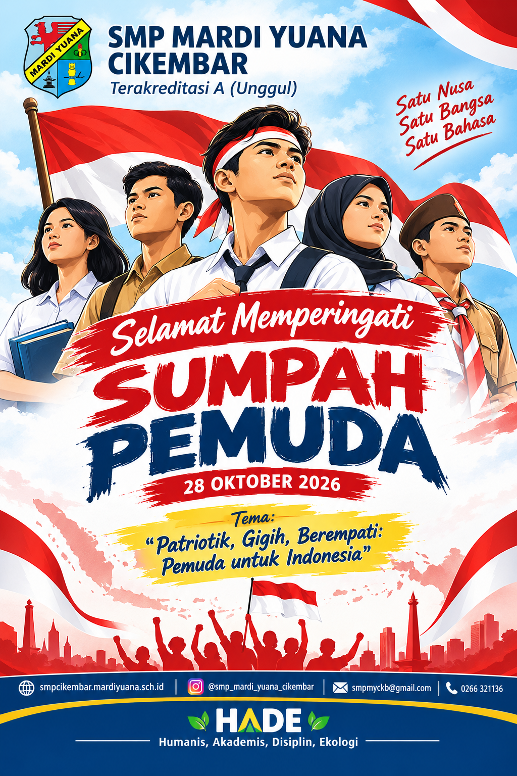 "Patriotik, Gigih, Berempati: Pemuda untuk Indonesia"