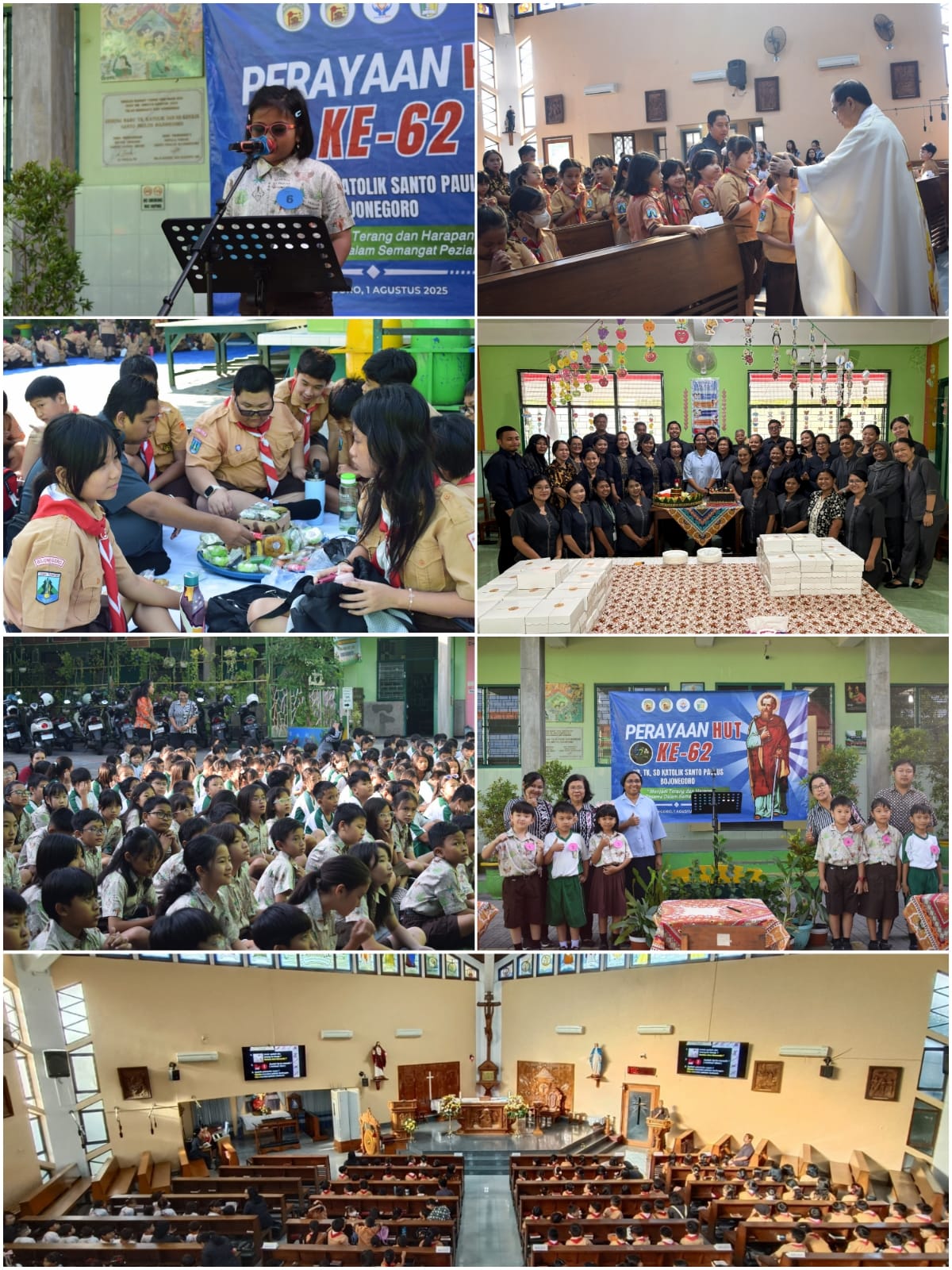 KB, TK dan SD Katolik Santo Paulus Bojonegoro Rayakan Hari Jadi ke-62